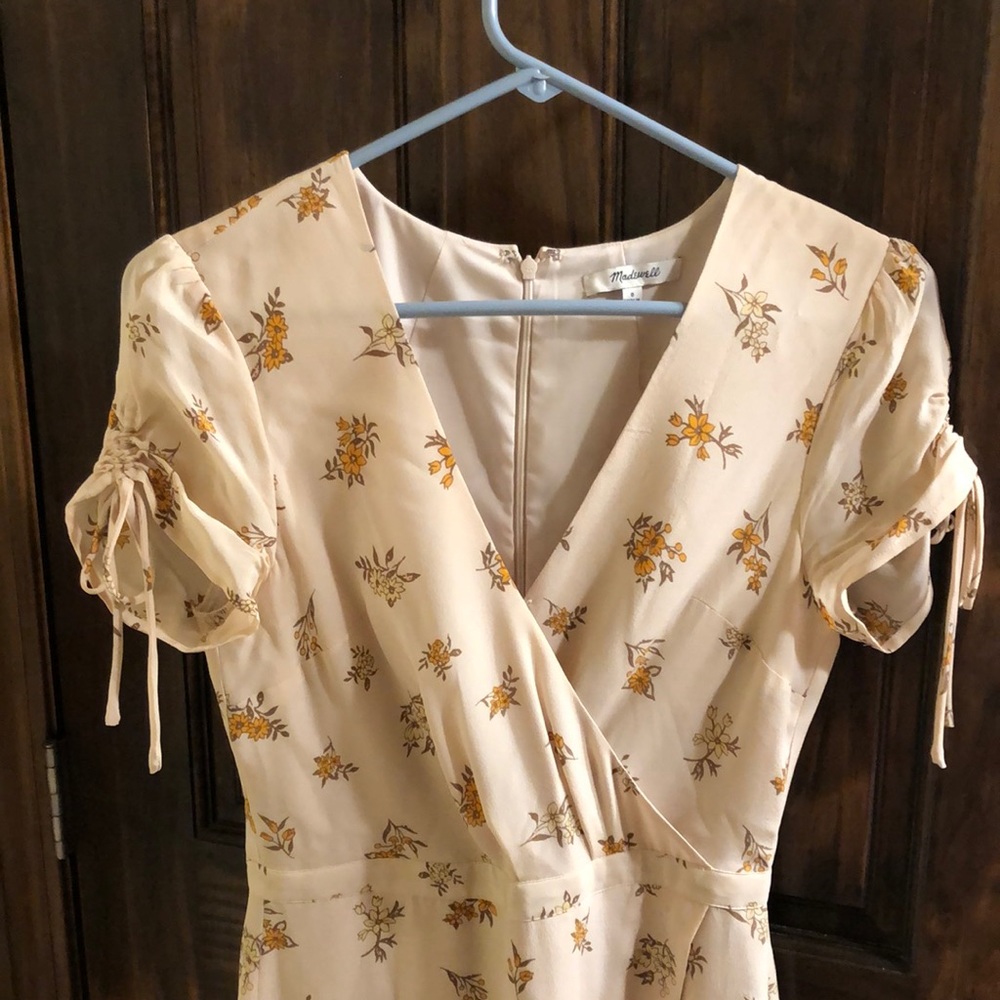 Madewell Faux Wrap Silk Maxi Dress Size 0